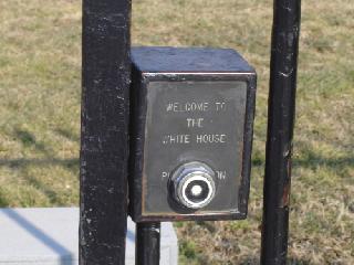 door buzzer at the White House