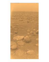 First picture from surface of Titan