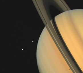 photograph of Saturn