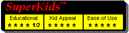 Educational Value = 4.5/5, Kid Appeal = 5/5, Ease of use = 5/5