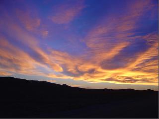 sunset in Death Valley