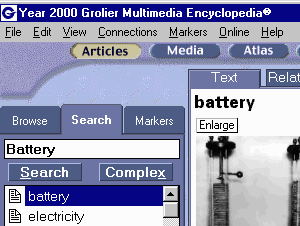 Click to see Year 2000 Grolier Multimedia Encyclopedia Deluxe Screen Shot