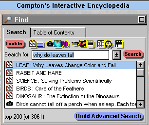 Compton's Encyclopedia Screen Shot