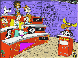 Rocky & Bullwinkles Know-It-All Quiz Game Screen Shot