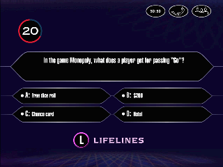 Who Wants To Be a Millionaire Kids Edition Screen Shot