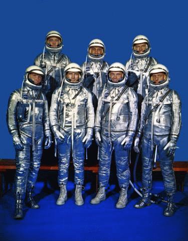 Original Astronauts in Space Suits