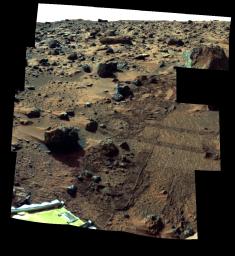 Photo of Mars landscape from lander